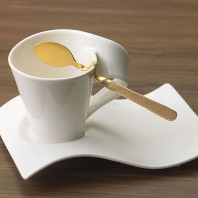 Villeroy & Boch – NewWave Caffè - Spoon Espresso-/Mokkalöffel vergoldet 120 x 25