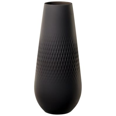 Villeroy & Boch – Manufacture Collier noir Vase Carré hoch 116 mm, 1500 ml – Premi