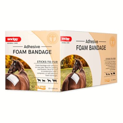 Snögg Animal Care Foam Bandage, 22 x 200 cm - elastischer Schaumverband für Tiere