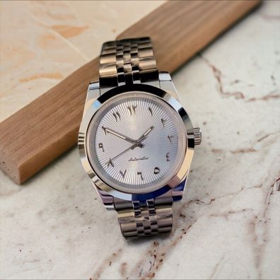 Armbanduhr Datejust Türkis Arabisch Stahl Jubilee Smooth Bezel Automatik Luxusuhr