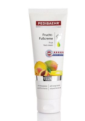 Baehr - Pedibaehr - Frucht-Fußcreme VEGAN mit Mangobutter und Pfirsichkernöl - 125 ml