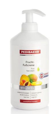 Baehr - Pedibaehr - Frucht-Fußcreme VEGAN mit Mangobutter und Pfirsichkernöl - 500 ml