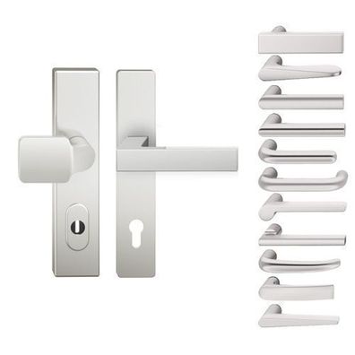 FSB 73 7383 Schutzgarnitur Wechselgarnitur Langschild Alu F1 Türbeschlag