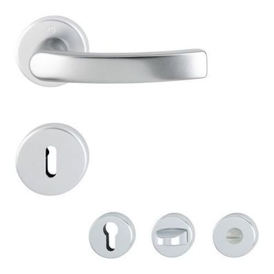 Hoppe Luxembourg Türdrücker Rosettengarnitur Alu F1 BB PZ WC Türklinke Türgriff