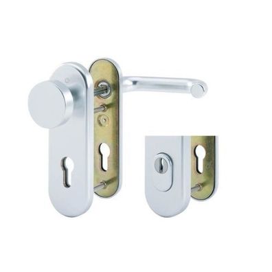 HOPPE Schutzgarnitur Paris PZ Wechselgarnitur Alu F1 Kurzschild Schutzbeschlag