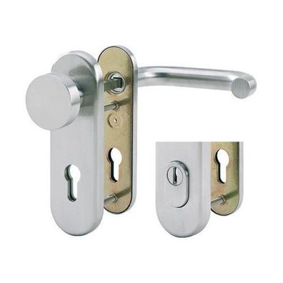 HOPPE Schutzgarnitur Paris PZ Wechselgarnitur Edelstahl matt Schutzbeschlag