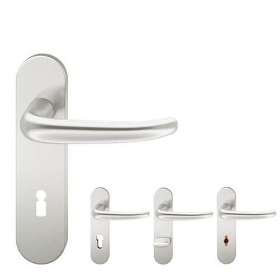 FSB 1023 Kurzschildgarnitur Alu natur Türbeschlag Türgriff