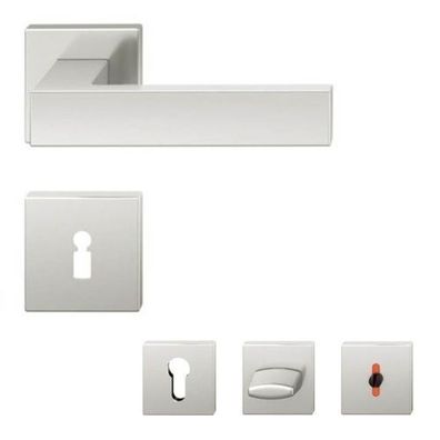 FSB 1251 eckige Rosettengarnitur Alu natur Türgriff Türbeschlag Türklinke