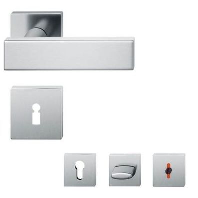 FSB 1003 eckige Rosettengarnitur Edelstahl matt Türbeschlag Türklinke