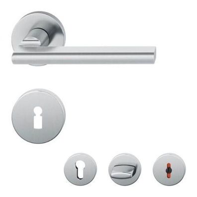 FSB 1035 runde Rosettengarnitur Edelstahl matt Türklinke Türbeschlag