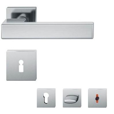 FSB 1183 eckige Rosettengarnitur Edelstahl matt Türgriff Türbeschlag