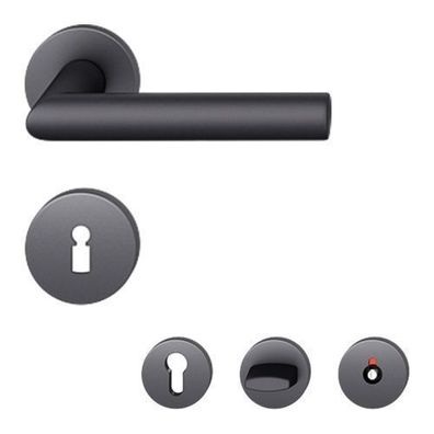 FSB 1076 Rosettengarnitur schwarz Türbeschlag Türgriff