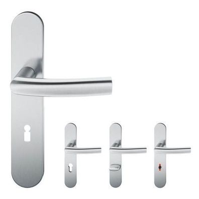 FSB 1107 Langschildgarnitur Edelstahl matt Türgriff Türklinke