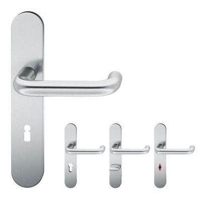 FSB 1070 Langschildgarnitur Edelstahl matt Türgriff Türklinke