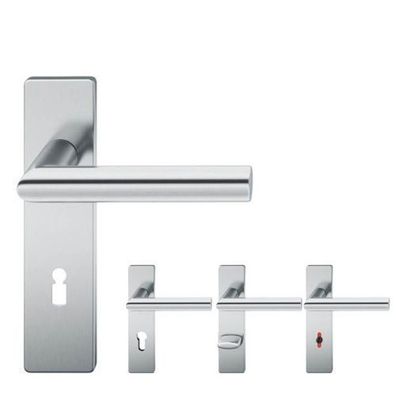 FSB 1076 Kurzschildgarnitur Edelstahl matt Türgriff Türklinke