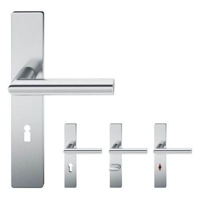 FSB 1076 Langschildgarnitur Edelstahl matt Türgriff Türklinke