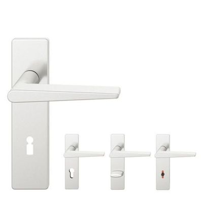 1005 FSB Kurzschildgarnitur Alu F1Türdrücker Türbeschlag