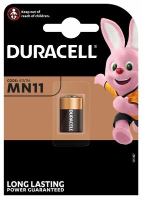 Duracell MN11 Alkaline Batterie Security A11 L1016 6V 1er Blister
