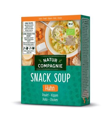 3x Natur Compagnie Snack Soup Huhn 2x17g