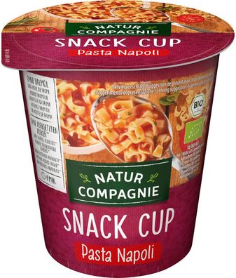 3x Natur Compagnie Snack Cup Pasta Napoli 59g