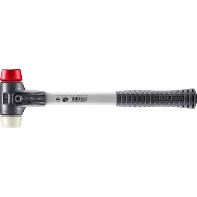 HALDER Simplex Schonhammer Ø 30 mm Plastik rot / Nylon mit verstärktem Tempergussg