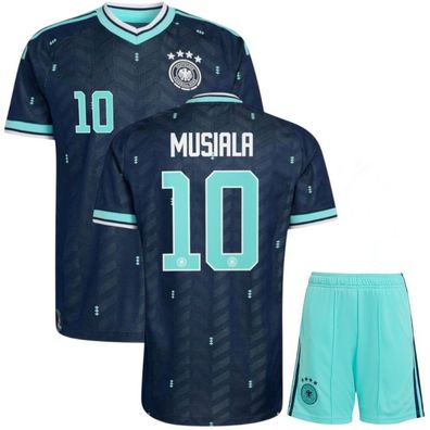 DFB Deutschland Fußball Trikot WM 2026 Auswärtstrikot Set für Kinder Musiala 10