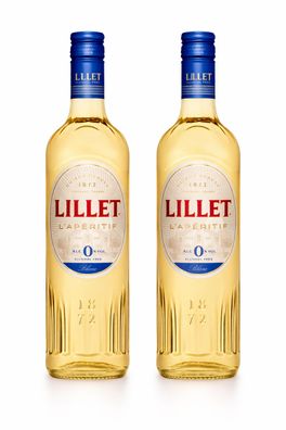 Lillet Blanc Alcohol Free 2er Set 2x 0,75L – alkoholfreier Aperitif auf Weinbas