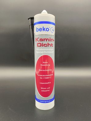 beko Kamin Dicht 310ml schwarz hitzebeständige Dichtmasse bis 1500 °C