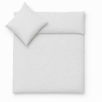 Julido Jersey Bettwäsche 155x220 80x80 Baumwolle Bettwäsche Set Druckknopf weich