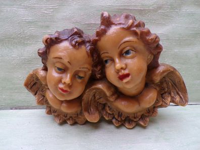 alte Engel Putten Figur Wachs Paar 1200gr 25x15x10cm