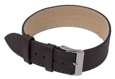 Minott Ersatzband Uhrenarmband Leder Band Durchzugsband 20mm Dunkelbraun 201082028
