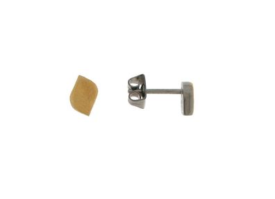 Boccia Titanohrstecker vergoldet 05008-03