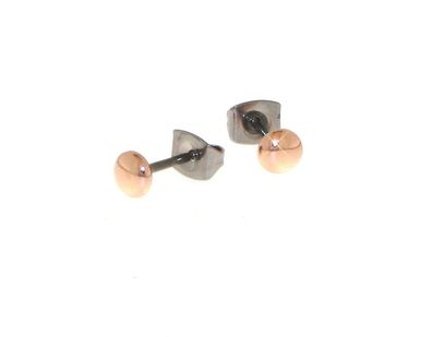 Boccia Titanohrstecker rosévergoldet 05013-03