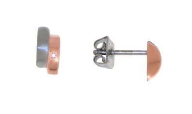 Boccia Titanohrstecker Rosegold 0552-04