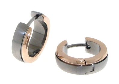 Boccia Titan Creolen rosegold 0539-16