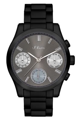 S. Oliver Damen Multifunktionsuhr SO-3310-MM