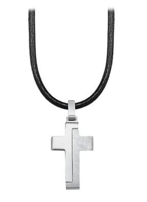 S. Oliver Jungen Kette Edelstahl Kreuz 2024225