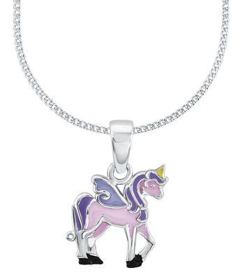 Prinzessin Lillifee Silberkette mit Einhornanhänger Rosa 2013154