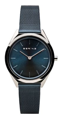 Bering Damenuhr Ultra Slim silber-blau 17031-307