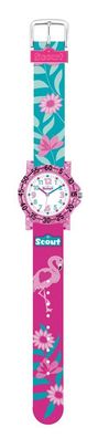 Scout Kinderuhr IT-Collection Flamingo/ Blumen 280375019