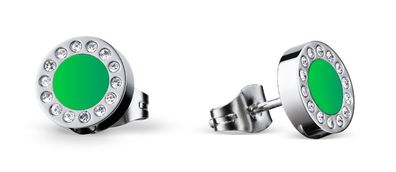 BERING Ohrstecker Edelstahl grün 707-155-05