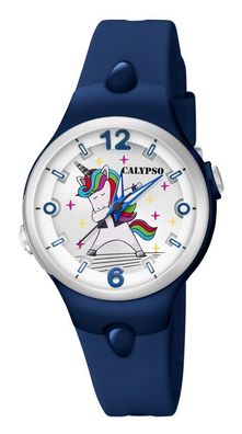 Calypso Kinderuhr K5784/7 Einhorn blau