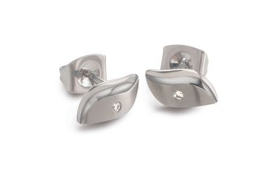 Boccia Titanohrstecker mit Diamant 05044-03