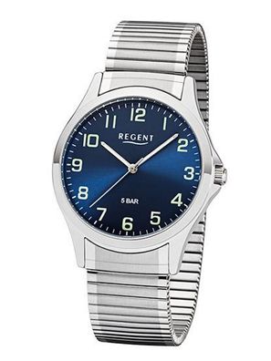 Regent Zugband Herrenuhr silberfarben 1242414