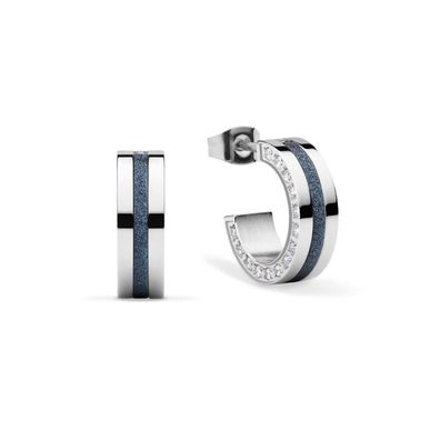 BERING Creolen Edelstahl blau 725-197-05