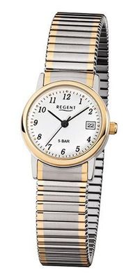 Regent Zugbanduhr Damen bicolor F-889