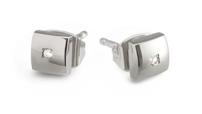 Boccia Titanohrstecker mit Diamant 05050-02
