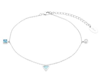 Fußkettchen von S. Oliver Silber mit Steinchen 2034572