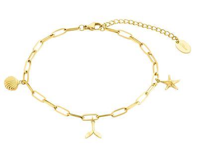 S. Oliver Fußkettchen Edelstahl goldfarben 2034575