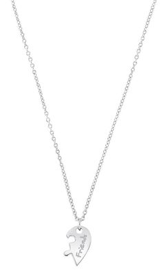 S. Oliver Silber Kette halbes Herz 2034292